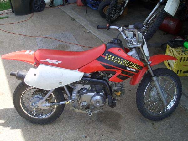 2000 Honda xr70 dirt bike #4